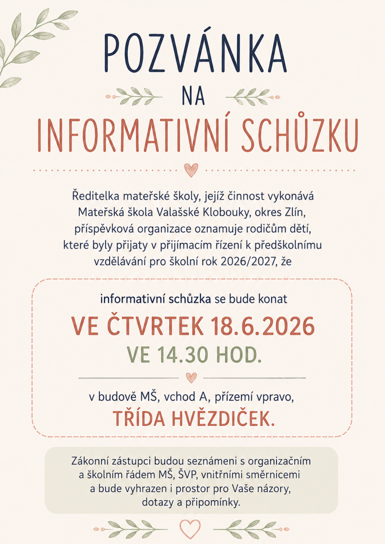 infoschůzka